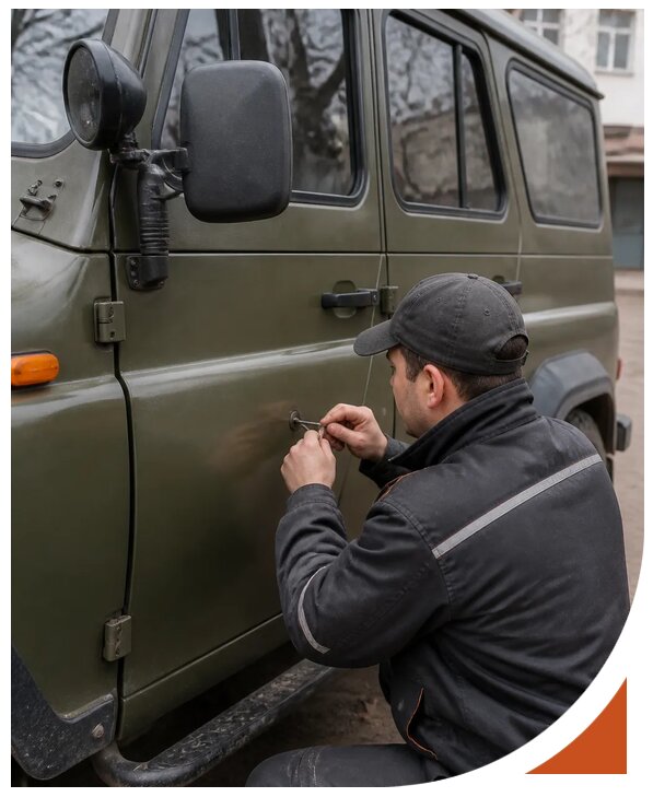Профессиональное вскрытие автомобиля УАЗ без повреждений в Чите